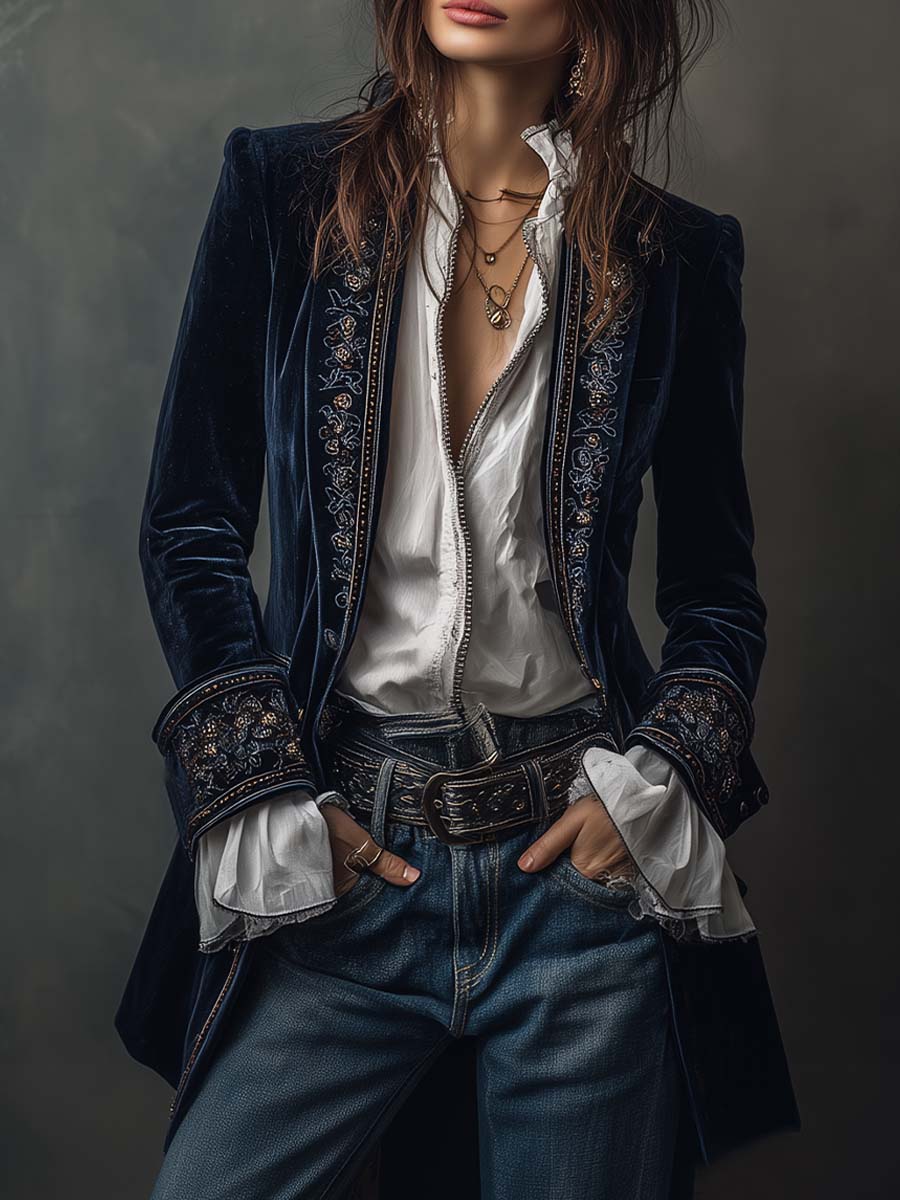 Fedrix™ Langer Vintage Mantel Modeberg Bern